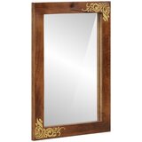 vidaXL Kopalniško Ogledalo 50x70x3 cm Trden Les Mango | Shoptok.si