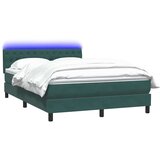  Box spring postelja z vzmetnico temno zelena 160x220 cm žamet, (22011495) | Shoptok.si