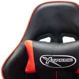 vidaXL Gaming stol črno in rdeče umetno usnje | Shoptok.si