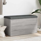  Klupa za cipele siva boja hrasta 82x42x45 cm konstruirano drvo | shoptok.hr
