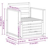  Srednja sofa za van Prirodna | shoptok.hr