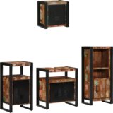 vidaXL Komplet pohištva za kopalnico 4 pcs Trden recikliran les | Shoptok.si