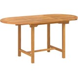  Vrtni set za objed 7 pcs Smeđa Čvrsto teak drvo | shoptok.hr