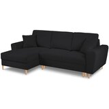 Cosmopolitan Design Crna sklopiva/s prostorom za odlaganje kutna garnitura od bouclé tkanine (s lijevim kutom/s ležaljkom) Kyoto – | shoptok.hr
