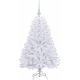  Umjetno božićno drvce s nogom Bijela 120 cm PVC i čelik | shoptok.hr
