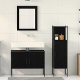  Set namještaja za kupaonicu 3 kom. Crna 33 x 33 x 113.5 cm | Shoptok.si