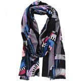 Pri Stylish shawl scarf tassel abstract soft smooth 180x75 cm Cene