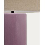 Kave Home Ljubičasta/bež stolna lampa s tekstilnim sjenilom (visina 52 cm) Toneric – | shoptok.hr