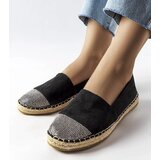 Gemre Women's black flat slip-on espadrilles Magali | shoptok.hr