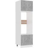 Ormarić za mikrovalnu siva boja betona 60x57x207 cm od iverice Cijene