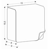 Lesnina XXXL ZUNANJA LED-SVETILKA Cyperus 8,9/15,5/15,5 cm | Shoptok.si