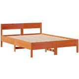  Krevet s regalom za knjige bez madraca 135 x 190 cm od borovine | shoptok.hr