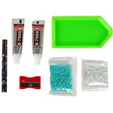  DIY set za izradu privjesaka plavi jelen Slike