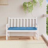  Jastuk za vrtnu klupu prošarano plavi 120x50x7 cm od tkanine | shoptok.hr