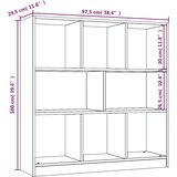 Ormarić za knjige boja dimljenog hrasta 97,5x29,5x100 cm drveni | shoptok.hr