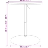  Barski stol bijeli 60 x 60 x 90 cm drvo i kromirani čelik | shoptok.hr