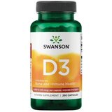 Swanson vitamin D3, 2000 iu (50 mcg), 250 kapsula - veća potencija Cene