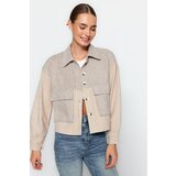 Trendyol Stone Woven Double Pocket Jacket Cene