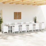 Bijeli Vrtna miza bela 400 x 100 x 73 cm, poli rattan | Shoptok.si