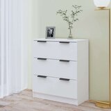  Komoda sjajna bijela 60x30x70 cm od konstruiranog drva | shoptok.hr