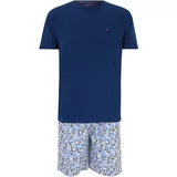 Tommy Hilfiger Underwear Kratka pižama modra / mornarska / svetlo modra / bela