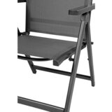 Ambia Garden ZLOŽLJIV VRTNI SEDEŽ aluminij antracit, siva, srebrne barve | Shoptok.si