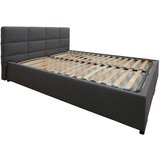 Hom`in OBLAZINJENA POSTELJA x , tekstil, leseni material siva | Shoptok.si