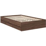  Okvir za krevet Smeđi hrast 120 x 200 cm Inženjersko Drvo | shoptok.hr