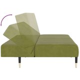  Kavč dvosed z ležiščem svetlo zelen žamet, (21749658) | Shoptok.si