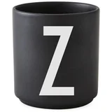 crna porculanska šalica Alphabet Z, 250 ml