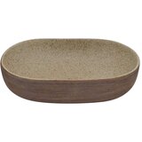  Nadpultni umivalnik peščen in rjav ovalen 59x40x14 cm keramika, (20919202) | Shoptok.si