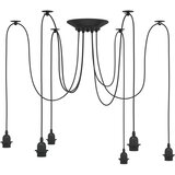 VISILICA sa 6 grla E27 crni metal | shoptok.hr