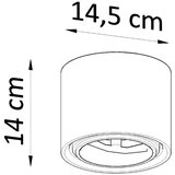 Nice Lamps Bijela stropna svjetiljka ø 14,5 cm Roxa – | shoptok.hr