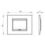 GEWISS GW16203XA poklopac okvir ONE 3M | Eponuda.com