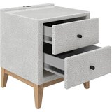 Premium Living Nočna Omarica Smile, Srebrna | Shoptok.si