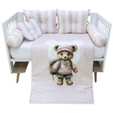 Baby Textil Textil posteljina za krevetac 8u1 Teddy Roze Cene
