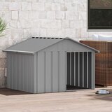  za pse sivi 116,5x103x81,5 cm pocinčani čelik | Eponuda.com