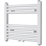 vidaXL kupaonski radijator za centralno grijanje zaobljenih cijevi 480 x 480 mm bočni & srednji priključak