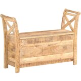  Klupa za hodnik 103 x 33 x 72 cm od masivnog drva manga - masivno drvo manga Slike
