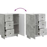  Kreveta Betonska siva 66 x 34,5 x 90 cm Konstruirano drvo | Eponuda.com