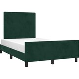  Okvir kreveta bez madraca tamnozeleni 120x190 cm baršunasti | shoptok.hr