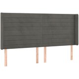  LED uzglavlje tamnosivo 163x16x118/128 cm baršunasto | Eponuda.ba