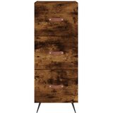  Komoda boja dimljenog hrasta 34,5x34x90 cm konstruirano drvo | shoptok.hr