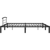  Za krevet crni metalni 180 x 200 cm | shoptok.hr