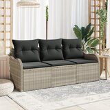 vidaXL set vrtnega kavča s blazinami svetlo sive barve | Shoptok.si