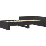  Okvir za krevet crni 90x200 cm konstruirano drvo | shoptok.hr
