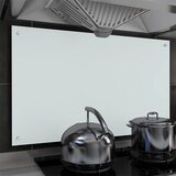 vidaXL Kuhinjska zaščitna obloga bela 100x60 cm kaljeno steklo, (20710042) | Shoptok.si