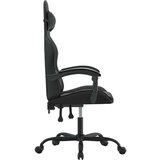  Okretna igraća stolica crna od umjetne kože | shoptok.hr