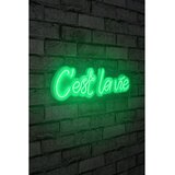 Wallity Dekorativna plastična LED rasveta C'est La Vie Green | ePonuda.com