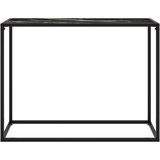  Konzolna mizica črna 100x35x75 cm kaljeno steklo, (20625542) | Shoptok.si
